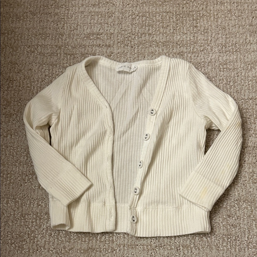 Jamie Kay baby girl ribbed cardigan sweater